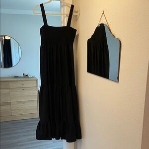 Zara Black Sleeveless Maxi Dress